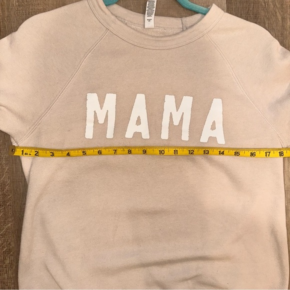 EUC MAMA sweatshirt in size small. Light cream color - Picture 4 of 4